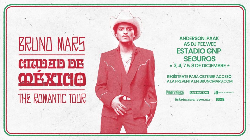 Bruno Mars en CDMX 2026